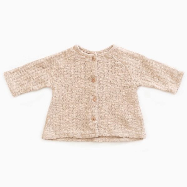 Saison des Abeilles Vetements enfants Habillement bebe coton biologique - bebe - enfant - fille - gilet a volants ecru (1)