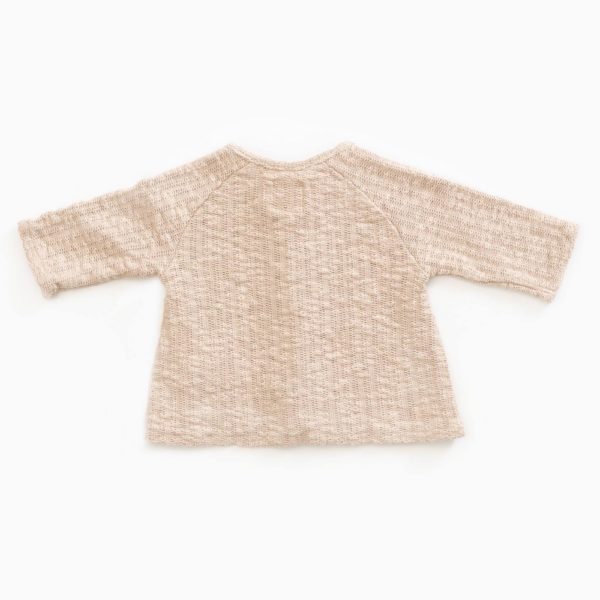 Saison des Abeilles Vetements enfants Habillement bebe coton biologique - bebe - enfant - fille - gilet a volants ecru (1)