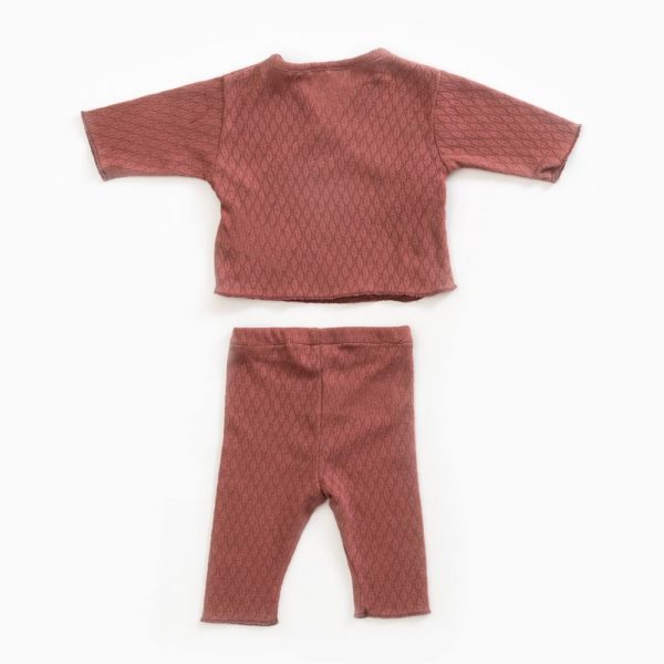 Saison des Abeilles Vetements enfants Habillement bebe coton biologique - bebe - enfant - gilet pantalon rouille