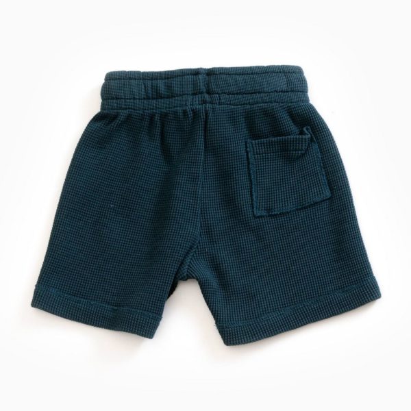 Saison des Abeilles Vetements enfants Habillement bebe coton biologique - garcon - fille -short bleu fonce