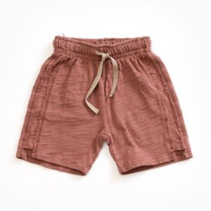 Saison des Abeilles Vetements enfants Habillement bebe coton biologique - garcon - fille -short rouille