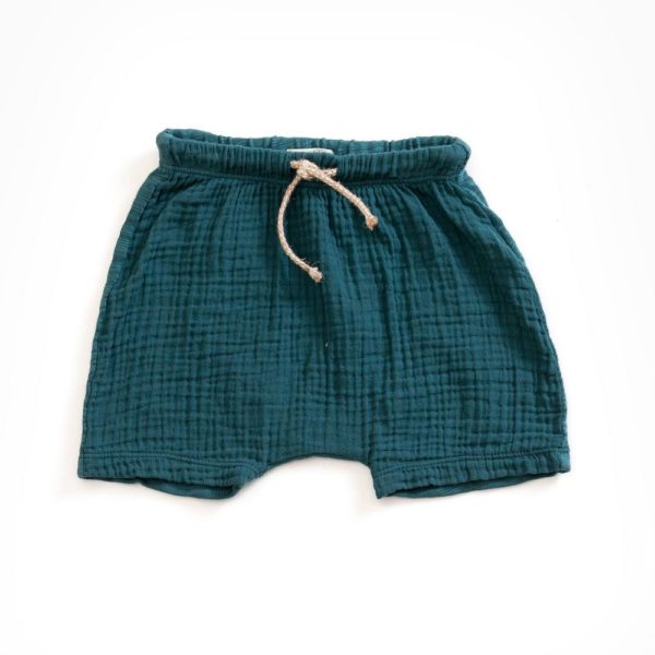 Saison des Abeilles Vetements enfants Habillement bebe coton biologique - garcon - fille -short vert fonce