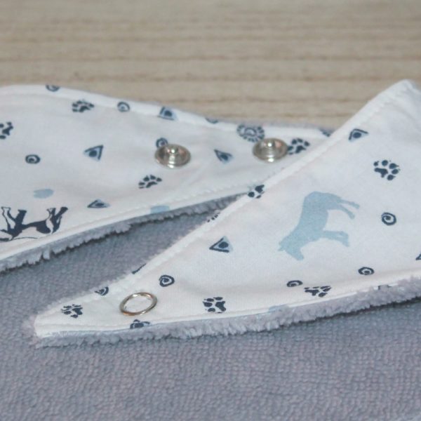 Saison des Abeilles bavoir coton biologique - bebe - bandana animaux