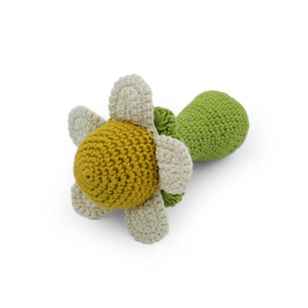 Saison des abeilles Jouet Peluche coton bio bebe enfant Hochet fleur grelot