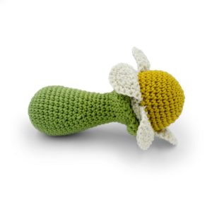 Saison des abeilles Jouet Peluche coton bio bebe enfant Hochet fleur grelot