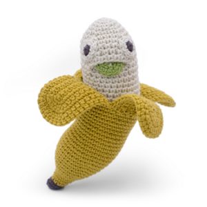 Saison des abeilles Jouet Peluche coton bio bebe enfant fruit banane