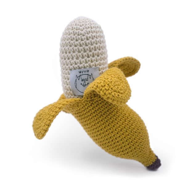 Saison des abeilles Jouet Peluche coton bio bebe enfant fruit banane