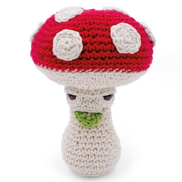 Saison des abeilles Jouet Peluche coton bio bebe enfant fruit champignon amanite