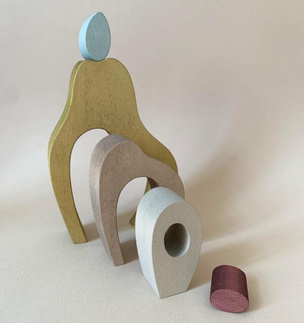 Saison des abeilles Jouet ecologique en bois bebe enfant Poire puzzle