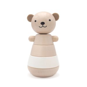 aison-des-abeilles-Jouet-ecologique-en-bois-bebe-enfant-ours-empilable-blanc