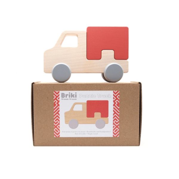 Saison-des-abeilles-Jouet-ecologique-en-bois-bebe-enfant-puzzle-voiture-camion-rouge-2.