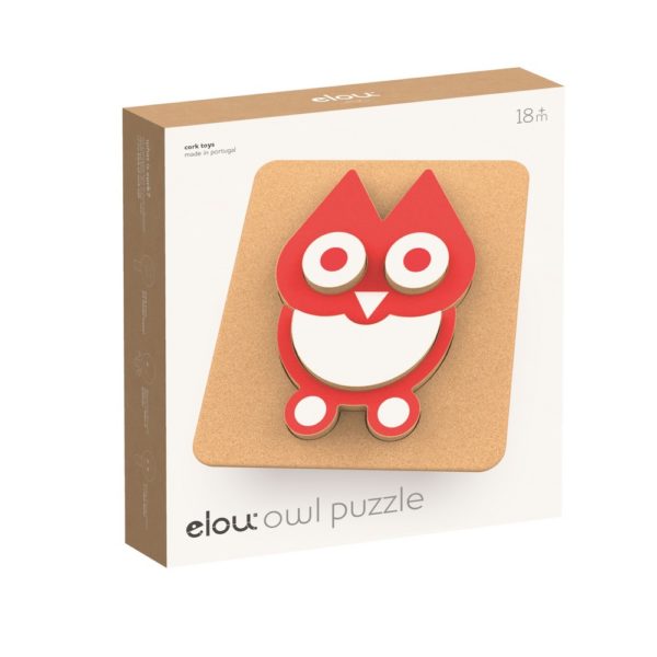 Saison des abeilles Jouet ecologique en liege - puzzle en liege- puzzle 3d- hibou