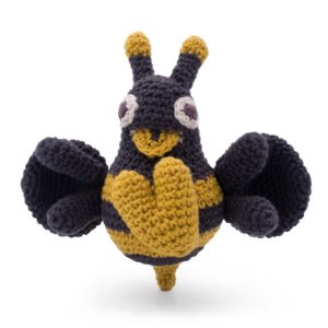 Saison des abeilles Jouet vibrant Peluche coton bio bebe enfant abeille