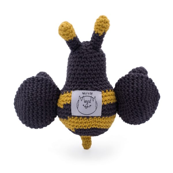 Saison des abeilles Jouet vibrant Peluche coton bio bebe enfant abeille