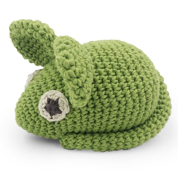 Saison des abeilles Peluche souris verte coton bio bebe enfant Hochet