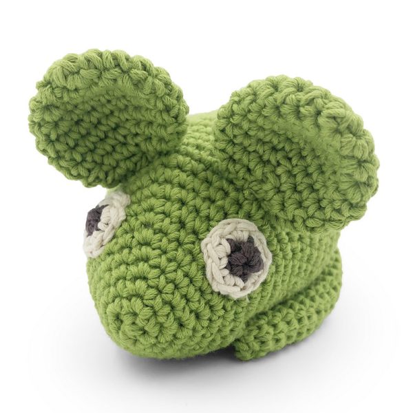 Saison des abeilles Peluche souris verte coton bio bebe enfant Hochet