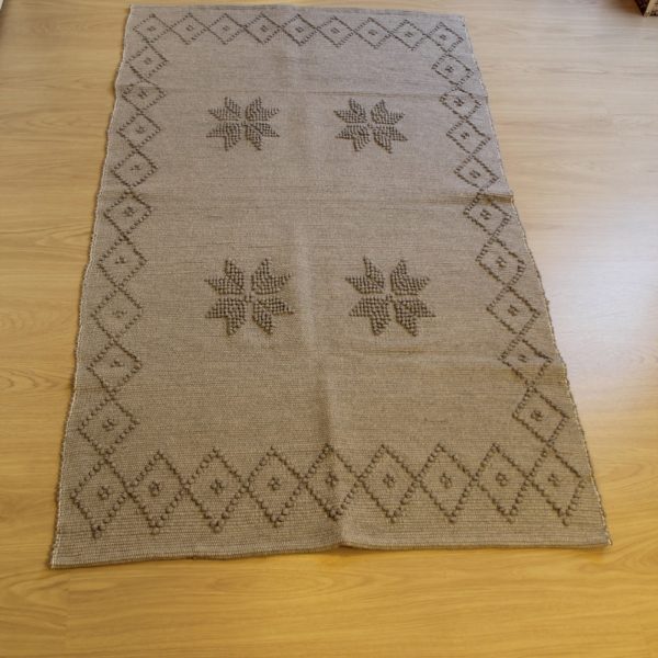 tapis-eco-responsable-fait main-made in europe-recyclé-gris